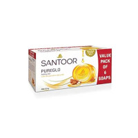 Santoor PureGlo Glycerine Soap with Almond Oil and Glyc..