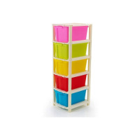J K INTERNATIONAL 5 Compartments Plastic Modular Drawer..